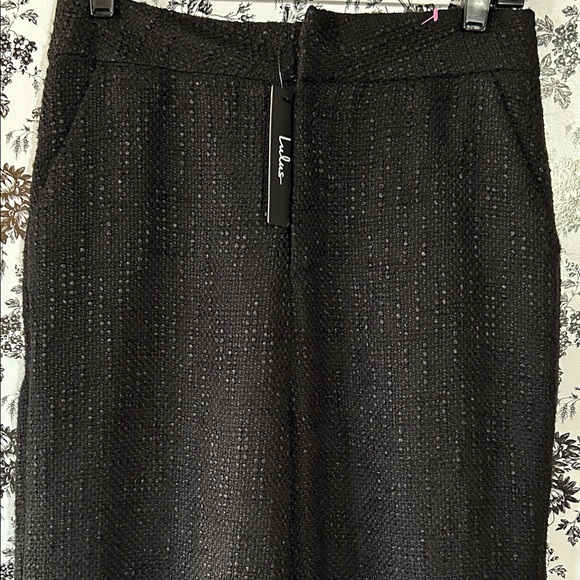 Lulu's Classic Black Wide Leg Pants - Picture 2 of 9